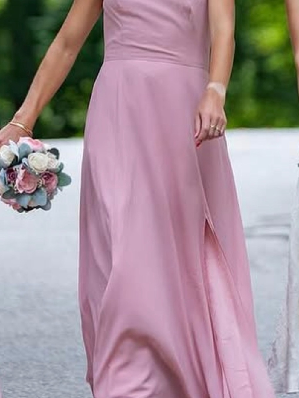 Elegant Pink Women’s A-Line Dress - Classic Formal Style